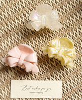 Pince à cheveux élégante en acétate Liwu, taille mini 5 cm, design nœud demi-haut, pour femmes