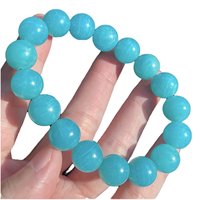 Bracelets en Amazonite Naturelle du Mozambique, Design Artisanat Populaire, Cadeau Journée de la Terre, Vente en Gros