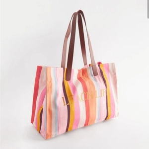 Grand sac fourre-tout de 18 pouces en toile à logo personnalisé avec poche intérieure Sac de sport pour salle de sport - Product Image 1