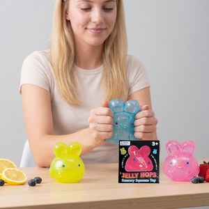 Jouet Squishy en Gelée, Lapin Simulé Mignon et Ludique, Jouet Anti-Stress en TPR avec Option Logo Personnalisé - Product Image 1