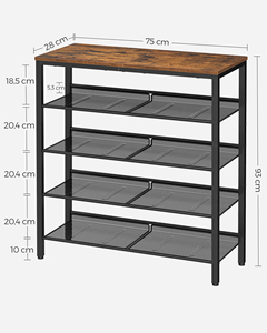 <span class=keywords><strong>VASAGLE</strong></span> <span class=keywords><strong>Étagère</strong></span> à chaussures grande surface à 5 niveaux <span class=keywords><strong>Étagère</strong></span> à chaussures <span class=keywords><strong>de</strong></span> couloir d'entrée <span class=keywords><strong>Étagère</strong></span> <span class=keywords><strong>de</strong></span> <span class=keywords><strong>rangement</strong></span> avec <span class=keywords><strong>étagère</strong></span>s en maille réglables - Product Image 5
