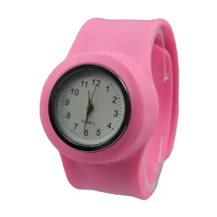 Trendy Hot Best Selling Water Resistant Silicone Analog Slap Watch