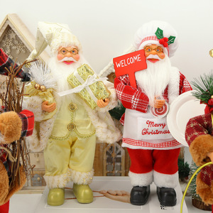 Santa Claus Multicolor Standing Doll <b>Christmas</b> Gift & Decor for Hotels Shopping Malls - Product Image 2