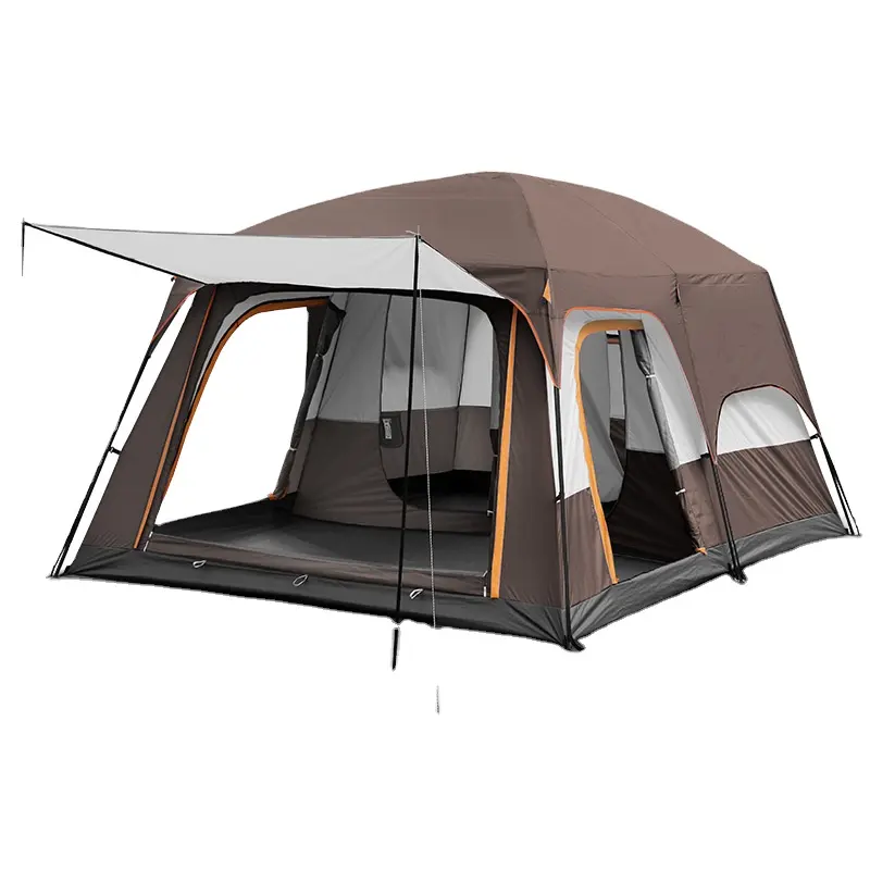 2 Kamers 1 Woonkamer Waterdichte Oversized Ruimte 8 Tot 12 Persoons Draagbare Familie Outdoor Camping Tent