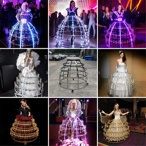 Vestido de Acero Inoxidable LEDA con Diseño Moderno, Material de Acero Inoxidable Brillante y Elegante para Bodas y Fiestas - Product Image 6