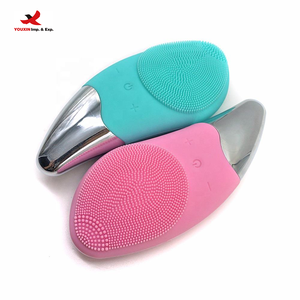 Cepillo de Limpieza Facial Sónico de Silicona de Doble Cara con Vibración Eléctrica para Salón de Belleza, Descuento Mixto de Alta Calidad - Product Image 2