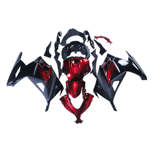Carénages ABS peints en rouge noir pour Kawasaki Ninja300 2013-2017 EX300A - Product Image 2