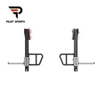 PILOTSPORTS Équipement d'entraînement bras/poitrine pour la maison et la salle de sport, Bras de jammer réglables, Accessoire pour demi-rack et full rack
