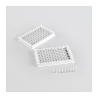 96-Well Plate Détachable High Binding ELISA Microplate White Frame 8-Strip Tubes Consommables de laboratoire emballés individuellement