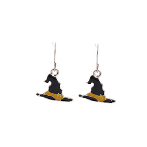 Ensemble de boucles d'oreilles en alliage Halloween, pendentifs citrouille, crâne, fantôme, bijoux de fête pour femmes, été 2024, origine Yiwu - Product Image 4