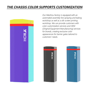 HCW Otomatik Yüksek Hızlı Bariyer Kolu, Soğuk Haddelenmiş Çelik Galvanizli Toz Boyalı Yansıtıcı Işıklı Trafik QR - Product Image 6