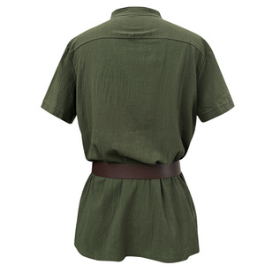 Camisa Renacentista Europea Medieval Retro con Cintura Ajustable y Manga Corta para Hombre, Transpirable, Estilo Vintage, Corte Adulto - Product Image 4