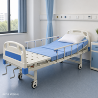 Cadre de lit d'hôpital à poutre principale 40*80*1.2mm en acier laminé à froid, construction soudée robuste, conception à double battant A2, lit perforé
