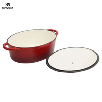 Personnalisation OEM : Cocotte ovale en fonte avec logo personnalisé