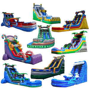 Outdoor 22' Jurassic Rush Dinosaur Water <strong>Slide</strong> <strong>Inflatable</strong> Commercial <strong>Inflatable</strong> <strong>Slides</strong> Huge Water <strong>Slide</strong> with <strong>Pool</strong> for Kids - Product Image 6