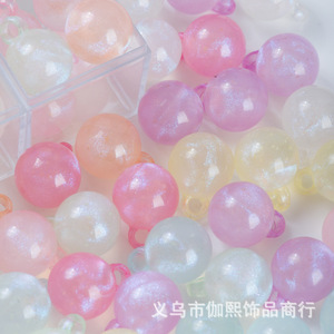 Yiwu City <b>Plastic</b> Resin Round <b>Beads</b> 10mm For Jewelry Making And Hair Accessories - Product Image 3