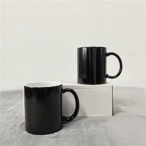 Tasses en céramique blanches vierges de 330 ml (11 oz) en porcelaine, sensibles à la chaleur, changeant de couleur, avec poignée, pour impression par sublimation à chaud - Product Image 3