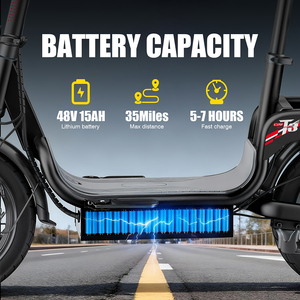 Livraison rapide en 5 jours, scooter électrique pour adultes homologué UL, capacité de 330 lb, vitesse de 20 MPH, autonomie de 28 miles, moteur de 500 W, pliable pour le travail, T3 - Product Image 5