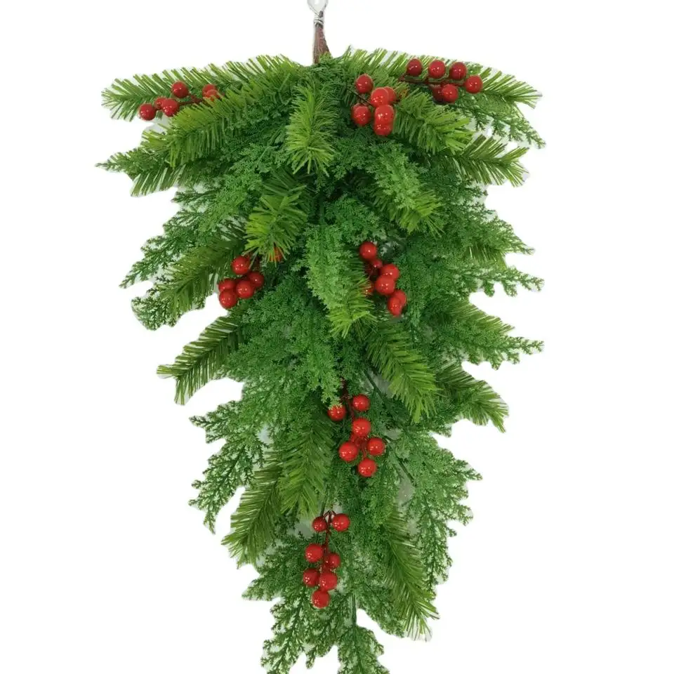 Commercio all'ingrosso 60Cm, dimensioni personalizzate Topper pigna capovolto ornamenti decorativi nordici per l'albero di natale appeso