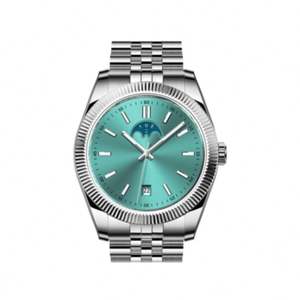 Reloj de Pulsera de Acero Inoxidable de Lujo de Alta Calidad, Relojes Mecánicos Automáticos con Fecha para Hombre, Reloj de Pulsera Luminoso a la Moda, Resistente al Agua - Product Image 3