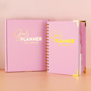 Logo personalizzato con copertina rigida Notebook A5 settimanale mensile a spirale diario <span class=keywords><strong>di</strong></span> scrittura <span class=keywords><strong>libri</strong></span> raccoglitore per la vendita - Product Image 2