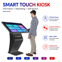 Monitor de Pantalla Táctil 4K UHD de 32, 43, 49, 55 y 65 Pulgadas con Sistema Operativo Windows, Android, Wifi, PC, para Kiosco, Consultas de Información y Señalización en Centros Comerciales