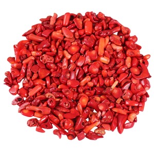 उच्च गुणवत्ता 100g लाल लाल लाल रंग वाली आभूषण सजावट पॉलिश क्राफ्ट फैक्टरी थोक 3-5 मिमी रत्न नक्काशीदार उत्कीर्णन तकनीक - Product Image 1