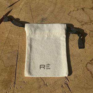 Promotional Custom Logo Printed <b>Drawstring</b> Canvas Bag Gift Jewelry Packaging Organic Cotton Canvas <b>Pouch</b> - Product Image 1