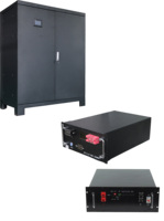 50kw UPS ESS Solar Power Station Smart BMU 48v rak Server terpasang 200ah Lifepo4 Ion Lithium dapat ditumpuk baterai penggunaan rumah 300ah