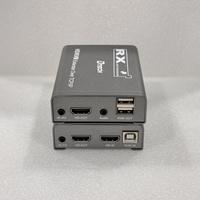 Extensor KVM HDMI USB DTECH DT-7059W de 20 km, Kit TX RX sobre Fibra Óptica, Compatible con 1080P IR