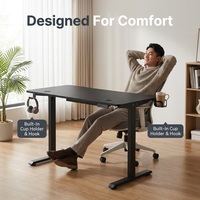 Bureau debout extensible en acier inoxydable AOR, design moderne pour le bureau et le gaming, plateau de qualité E0, facilement transportable, commande directe usine, protection contre la surchauffe