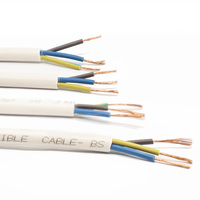 Câble électrique flexible RVV en cuivre sans oxygène isolé en PVC 3 4 5 conducteurs 6 mm 10 mm