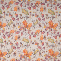 Tissu Popeline de Luxe 100% Coton Peigné Léger à Motifs Floraux Vintage, Impression Numérique Personnalisée pour Textile de Maison et Robes