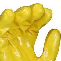 MaxiPact Factory Direct Gants de sécurité lisses en nitrile résistant aux produits chimiques trempé en coton interlock 3/4 logo personnalisé
