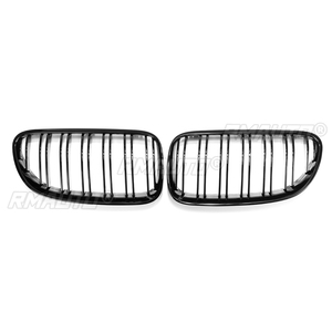 กระจังหน้ารถยนต์สีดำด้านแบบมันวาว 2 ชิ้น 2 แถบ สำหรับ BMW E92 E93 ปี 2010 2011 2012 2013 2014 อุปกรณ์ตกแต่งรถยนต์ - Product Image 2