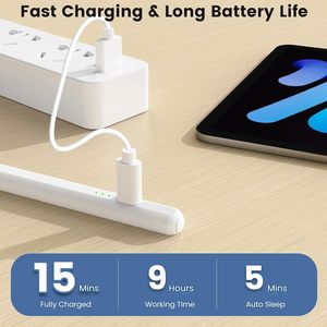 Penna Stilo OEM di Fabbrica per <span class=keywords><strong>iPad</strong></span> 6a-11a Gen, Ricarica 2X Veloce, Penna Attiva per Modelli <span class=keywords><strong>iPad</strong></span> Pro/<span class=keywords><strong>Air</strong></span>/Mini - Rilevamento del Palmo, Magnetica - Product Image 2