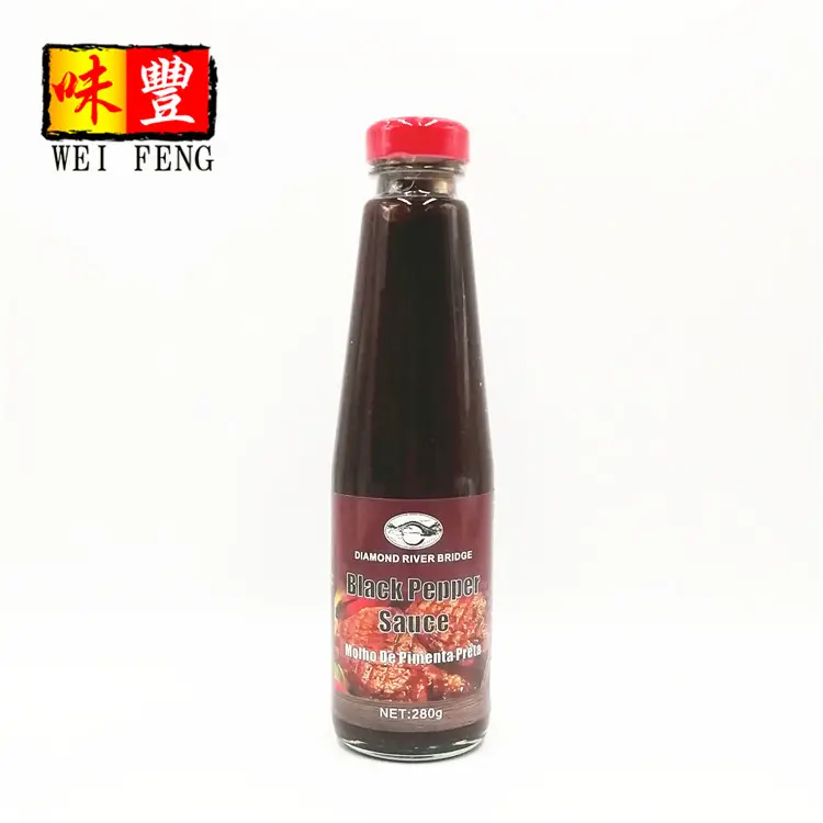 Fabricants chinois, usine chinoise, 280g, pâte moho De boutons Preta, Sauce poivre noir