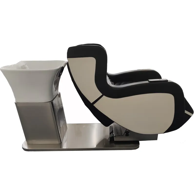 サロン家具高級バックウォッシュシャンプーユニット快適な洗髪椅子電気マッサージシャンプーベッド