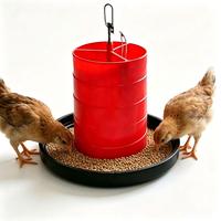 Mangeoires à poulet en plastique de 15 kg pour animaux, mangeoires à oiseaux, mangeoires à volailles, fabrication en usine