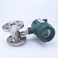 DWEL FMTL alat pengukur aliran turbin cairan, Stainless Steel 4-20mA HART RS485 Pulse Output flens instalasi disesuaikan OEM 0.5%