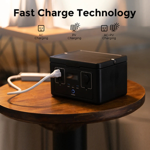 สถานีไฟฟ้าพกพาแบบชาร์จเร็วขายส่ง ชาร์จได้สูงสุด 600W เครื่องกำเนิดไฟฟ้าแบบพกพา 300W Lifepo4 สถานีพลังงานแสงอาทิตย์ - Product Image 4