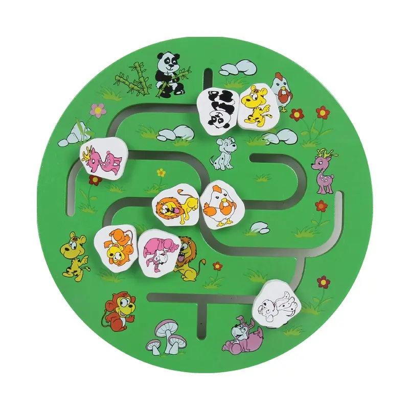 verkaufsschlager kinder hölzerne track labyrinth spiel baby fokussierung training puzzle spielzeug