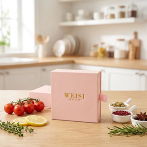 Boîte à bijoux en carton gaufré 7x7x3cm, petit tiroir à bagues, emballage cadeau, livraison en <span class=keywords><strong>3</strong></span> <span class=keywords><strong>jours</strong></span>, prix de base 2026 - Product Image 3