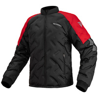 Veste d'hiver imperméable et résistante à la pluie MOTOWOLF avec protections pour les motocyclistes