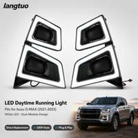Feux de jour à LED ABS 12V avec clignotant ambre pour Isuzu D-MAX 2021-2023 Pickup