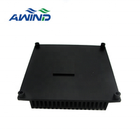 9 pouces en aluminium anodisé noir 6063 T5 dissipateurs thermiques à ailettes extrudées fabriqués en Chine à led 120 watts termosifone alluminio