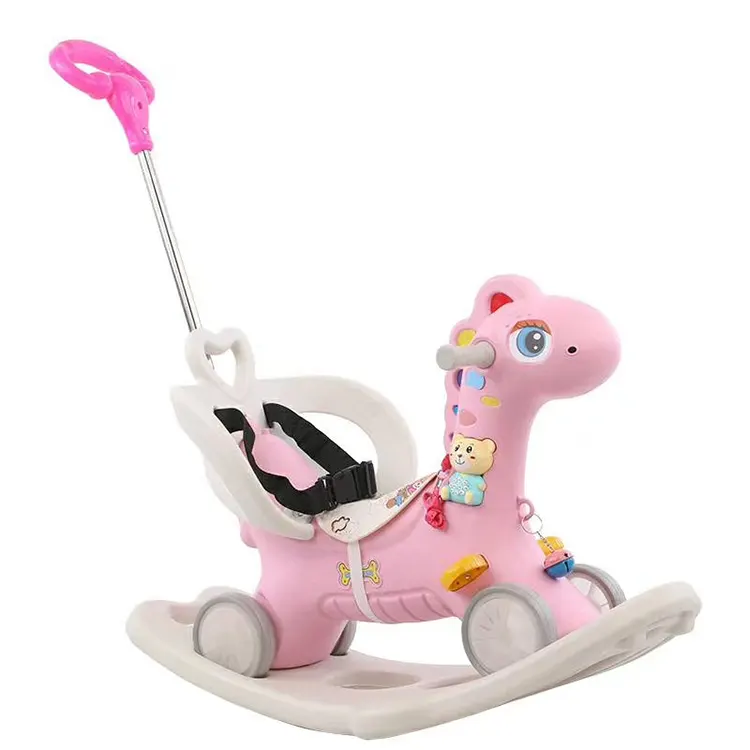 Andador Musical giratorio para bebés, juguete de animales de plástico con dibujos de unicornios