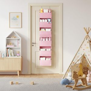 Over The Door Organizer 6 <b>Shelf</b> Detachable Storage With 8 Pockets Waterproof Anti Tilt For Behind Door Use - Product Image 2