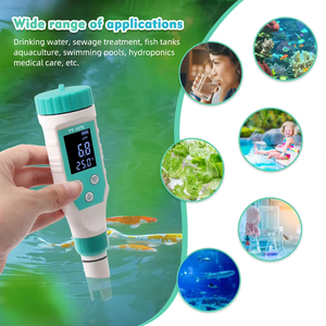 <span class=keywords><strong>Testeur</strong></span> de chlore ORP/EC/TDS/salinité/Temp/FAC <span class=keywords><strong>PH</strong></span>-mètre 7 en 1 pour piscine Aquarium <span class=keywords><strong>Spa</strong></span> hydroponique - Product Image 4