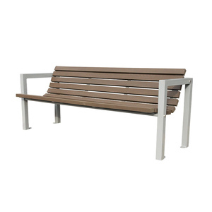 Banc de jardin moderne en composite bois-plastique pour extérieur, patio, banc en bois WPC, mobilier de jardin public, banc de jardin - Product Image 5